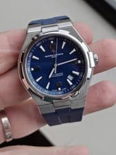 PAPERS Vacheron Constantin Overseas 47040 Blue Dial Steel Watch Limited Edition