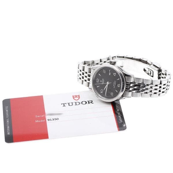 TUDOR 1926 91350 28mm SS Black Dial Automatic Date Watch #C539