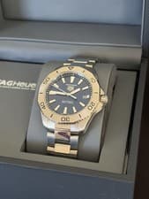 TAG Heuer Aquaracer Pro Solargraph WBP1113 Blue Dial 40mm Men's Watch + Box