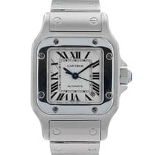 Cartier Santos Galbée Automatic 24mm Stainless Steel Silver Dial Watch Ref:2423
