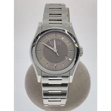 Used GUCCI◆Quartz watch/analog/stainless steel/SLV/SLV/SS/115.4