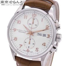 Hamilton Jazzmaster Maestro Auto Chrono Watch SS Leather 40mm