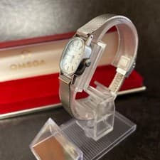 Omega Geneve Vintage Manual Watch Silver 1.4cm Case Used