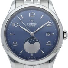 TUDOR 1926 Lunar Watch 39mm M91560-0002 Stainless Steel mensWatch blue USED