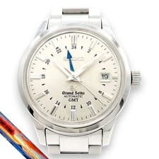 Seiko Grand Seiko GS 9S5600B0 Automatic GMT Silver SS 39mm Watch