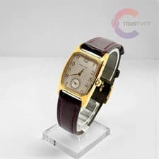 Hamilton 6264 Quartz Silver Dial Small Seconds Square Women's Watch Japan