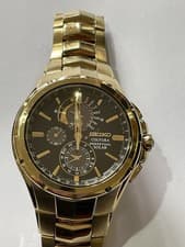 SEIKO COUTURA Perpetual Solar Chronograph Sapphire Crystal 100m Date Watch