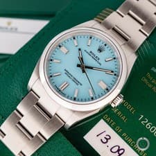 ROLEX OYSTER PERPETUAL 36 126000 TIFFANY DIAL 2023