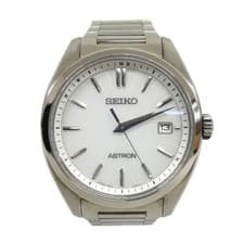 Seiko Astron Radio Solar Titanium Watch White Dial Used From Japan