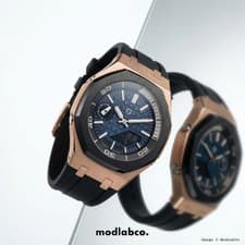 MLC-337 modlab company BESPOKE GA-2100 Casioak Navy Dial Rose Gold Rubber 42mm C