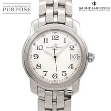 Used Baume & Mercier Capeland MV045214 Men's Watch Date Silver Quartz