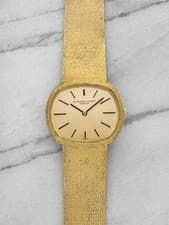 Vintage 1960s Audemars Piguet 18K Yellow Gold Landscape Ellipse Manual Wind 32mm