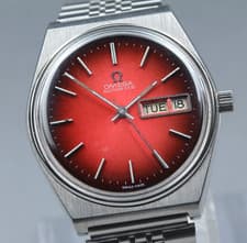 Omega Seamaster Red Dial 166.0848 Day-Date Cal.1020 Auto. 35mm Men's Watch OH