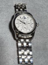 Oris Artelier Moon Phase 7546 Automatic Swiss Watch (XL Bracelet; Box & Book)