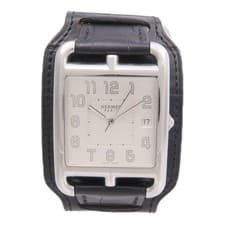 HERMES Cape Cod CC1.810 Quartz Watch Stainless Steel White