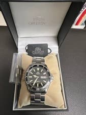 ORIENT MAKO3 Watch Automatic Black Stainless Steel Band Timepiece Pro