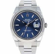 Rolex Datejust 41 mm Feb 2026 126334 Blue Oyster Steel Mint