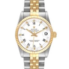 Rolex Datejust 31 Midsize Steel Yellow Gold Roman Dial Ladies Watch 68273