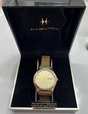 Vintage Hamilton Qtz 742/963.121 Swiss Watch w/Original Case & Box-Works Great!