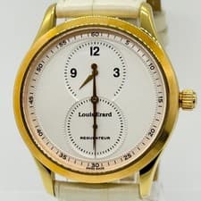 Louis Erard Excellence Regulator Silver Yellow Gold Steel Men Hand Winding