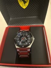 Ferrari original watch quartz stainless steel wristwatch box used in japan JP