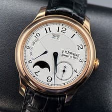 F.P. Journe Octa Automatique Lune Ref. AL Rose Gold Guilloché Silver Dial 40mm