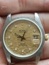 Tudor 74033 Stainless Steel 2824-2 Automatic Movement Watch Working