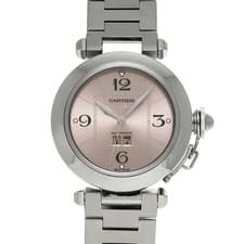CARTIER Pasha C Big Date W31058M7 Pink Unisex Used Watch #31131