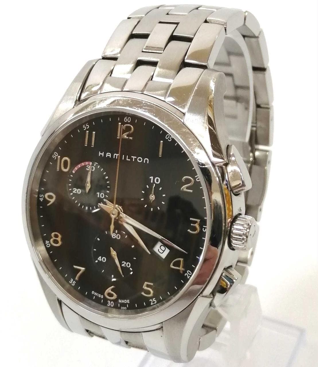 Quartz Analog Wristwatch Model Jazzmaster Thin Line Chrono HAMILTON