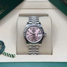 Rolex Lady-Datejust NEW 2026 Pink Diamond Stainless Steel Fluted Bezel Jubilee