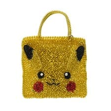 ANTEPRIMA Ladies Handbag Pikachu Mustard Yellow PVC Leather from JAPAN