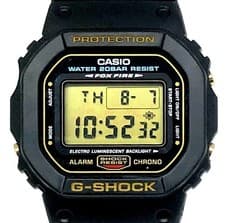 Casio G-Shock DW-5600EGP-9T 1999 Premium Gold LCD Digital Watch Used