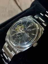 Orient Star EZ03 Power Reserve Timepiece Men Watch Stainless Steel Vintage