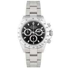 Rolex Cosmograph Daytona Stainless Steel Black Dial 40mm 116520 Full Set