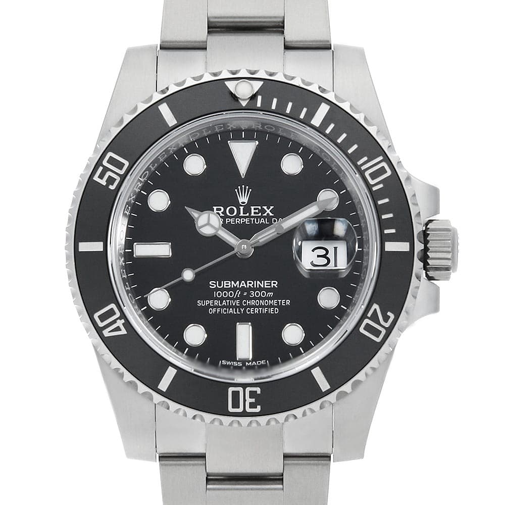 ROLEX SUBMARINER Date 116610LN black Random Number second hand mens