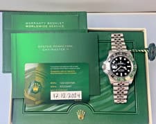 Rolex GMT MasterII Sprite Green/Black Bezel Steel Mens Watch 126720VTNR