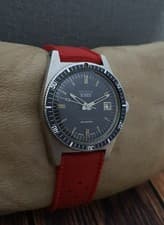 RARE! MAROS VIS-O-SCAPHE AUTOMATIC DIVER 200m VINTAGE 70's RARE 25J SWISS WATCH.