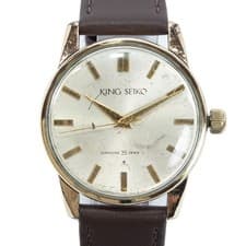 Vintage King Seiko First Model 15034KS 14KGF Manual Wind Men's Watch Japan Rare