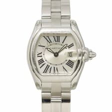 Cartier Roadster SM W62016V3 Date Quartz Silver Dial Ladies Watch 90319617