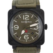 Bell & Ross Military 42mm Kahaki Dial Watch Ref# BR0392-MIL-CE