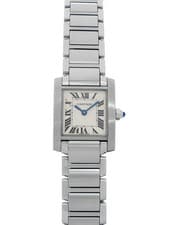 Cartier Tank Francaise SM Quartz Watch W51008Q3 Ivory Dial