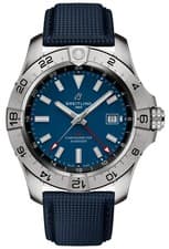 Breitling Avenger Automatic GMT Blue Dial Leather 44mm Men's Watch A32320101C1X1