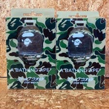 BAPE SEIKO ABC CAMO Stop Watch 2 Pack Limited Edition