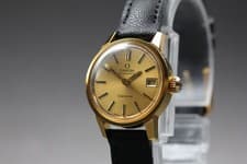 [Exc+5] Vintage 1972 OMEGA Geneve Cal.684 Automatic Gold 22mm Date Women's Watch