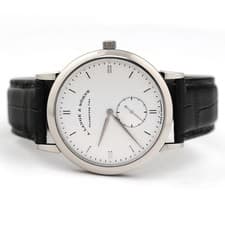 A. Lange & Söhne Saxonia Manual Wind 215.026 White Gold Luxury Wristwatch