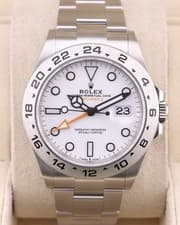 UNWORN 2023 PAPERS Rolex Explorer II 42mm 226570 Polar White Dial