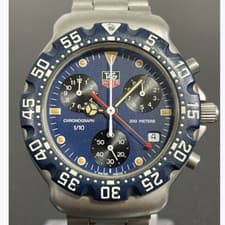 [N MINT] TAG HEUER Formula 1 Chronograph CA1210-R0 Blue Dial Quartz Men's Watch