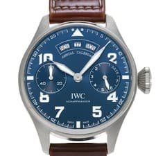 IWC Big Pilot Watch Annual Calendar Petit Prince IW502703 Men's Blue #W393