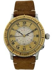 Longines Lindbergh Hour Angle Automatic 38mm 18K Gold Bezel Men's Watch
