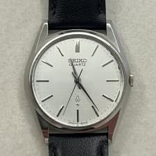 Seiko Quartz Linen Dial Watch 36mm No Date Official